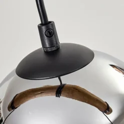 hofstein Koyoto Suspension, Boule lumineuse, Suspension Écru, Noir, 3 lumières