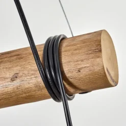 hofstein Koyoto Suspension, Boule lumineuse, Suspension Écru, Noir, 3 lumières