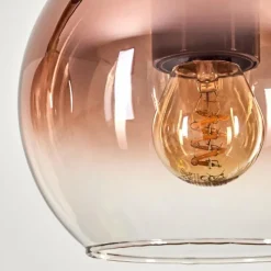 hofstein Koyoto Suspension, Boule lumineuse, Suspension Écru, Noir, 4 lumières