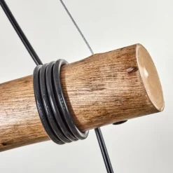 hofstein Koyoto Suspension, Boule lumineuse, Suspension Écru, Noir, 4 lumières