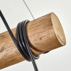 hofstein Koyoto Suspension, Boule lumineuse, Suspension Écru, Noir, 3 lumières