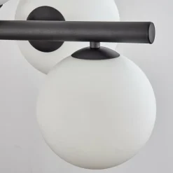 hofstein Koyoto Suspension, Boule lumineuse, Suspension Blanc, 8 lumières