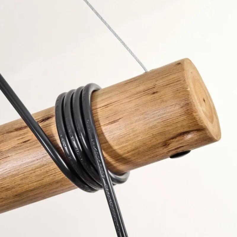 Lampes Dorées-hofstein Koyoto Suspension, Boule lumineuse, Suspension Écru, Noir, 5 lumières