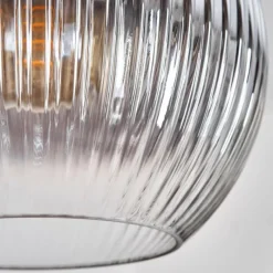 hofstein Koyoto Suspension, Boule lumineuse, Suspension 30 cm Noir, 3 lumières