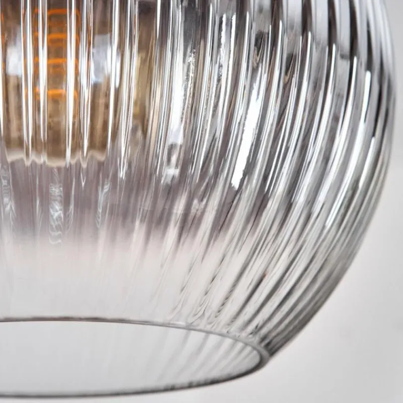 hofstein Koyoto Suspension, Boule lumineuse, Suspension 30 cm Noir, 3 lumières