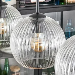 Lampes À Boules-hofstein Koyoto Suspension, Boule lumineuse, Suspension Clair, 3 lumières