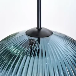 hofstein Koyoto Suspension, Boule lumineuse, Suspension, Suspension grappe Bleu, Vert, Cuivré, 3 lumières