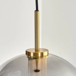 Lampes Dorées-hofstein Koyoto Suspension, Boule lumineuse, Suspension Or, Noir, 1 lumière