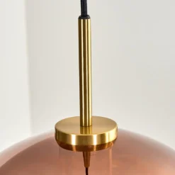 hofstein Koyoto Suspension, Boule lumineuse, Suspension Or, Noir, 1 lumière