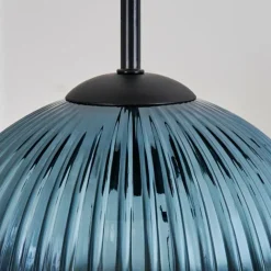 Lampes Dorées-hofstein Koyoto Suspension, Boule lumineuse, Suspension grappe 35 cm Bleu, Or, Vert, Cuivré, 4 lumières