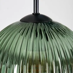 hofstein Koyoto Suspension, Boule lumineuse, Suspension grappe 45 cm Bleu, Vert, Cuivré, 5 lumières