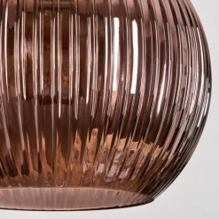 hofstein Koyoto Suspension, Boule lumineuse, Suspension grappe Bleu, Vert, Cuivré, 5 lumières