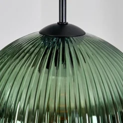 hofstein Koyoto Suspension, Boule lumineuse, Suspension grappe Bleu, Vert, Cuivré, 5 lumières