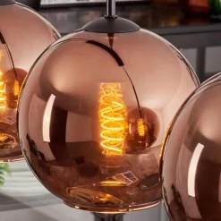 hofstein Koyoto Suspension Cuivré, 4 lumières