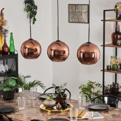 hofstein Koyoto Suspension Noir, 3 lumières