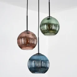 hofstein Koyoto Suspension Noir, 3 lumières