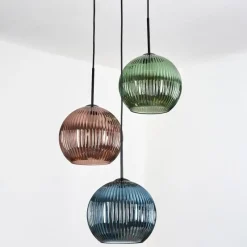 hofstein Koyoto Suspension Noir, 3 lumières