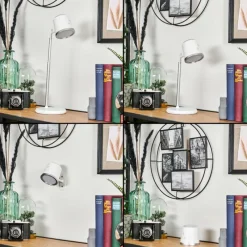 hofstein Krumstorp Lampe à poser, Applique murale, Liseuse LED Blanc, 1 lumière