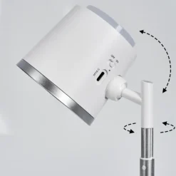 hofstein Krumstorp Lampe à poser, Applique murale, Liseuse LED Blanc, 1 lumière