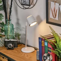 hofstein Krumstorp Lampe à poser, Applique murale, Liseuse LED Blanc, 1 lumière