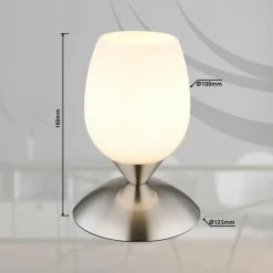 Luminaires Globo Lighting Kuwaita Lampe à poser Nickel mat, 1 lumière