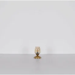 Suspension Verre Fumé-Luminaires Globo Lighting Kuwaita Lampe à poser Noir, 1 lumière