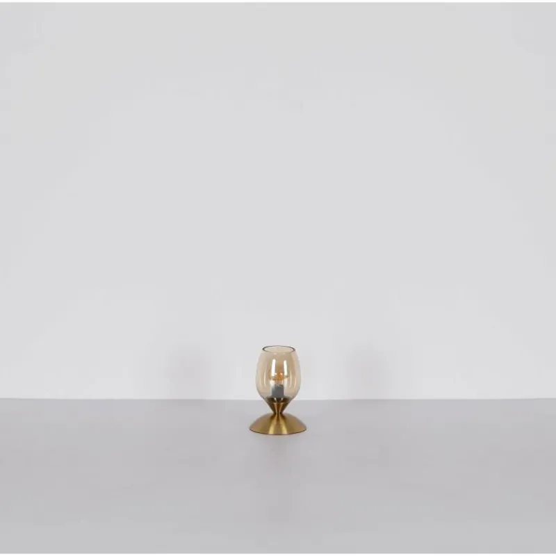 Suspension Verre Fumé-Luminaires Globo Lighting Kuwaita Lampe à poser Noir, 1 lumière