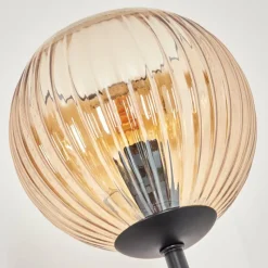 Lampes À Boules-hofstein Kyoto Lampadaire Bois clair, Noir, 3 lumières