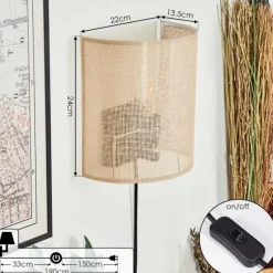 Luminaires Scandinaves-hofstein Labrujo Luminaire Up & Down, Applique murale Noir, 1 lumière