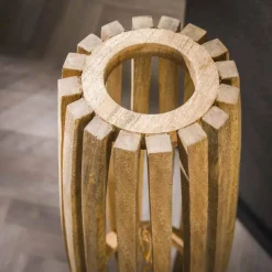 Lampes En Bois-hofstein Laceiras Lampadaire Écru, 1 lumière