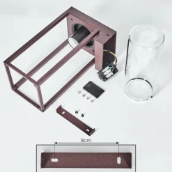 hofstein Lagarelhos Lampe murale d´extérieur Rouille, 1 lumière