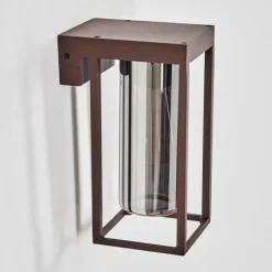 Suspension Verre Fumé-hofstein Lagarelhos Lampe murale d´extérieur Rouille, 1 lumière