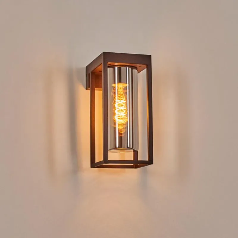 Suspension Verre Fumé-hofstein Lagarelhos Lampe murale d´extérieur Rouille, 1 lumière