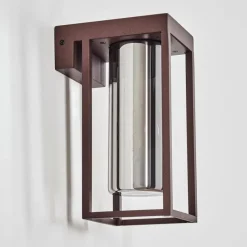 Suspension Verre Fumé-hofstein Lagarelhos Lampe murale d´extérieur Rouille, 1 lumière