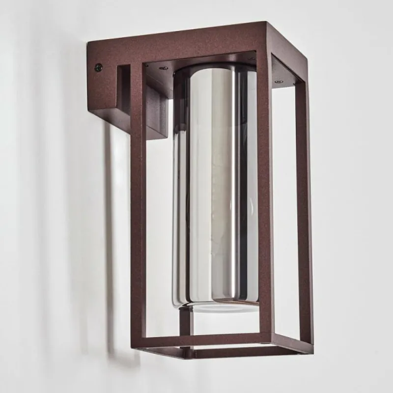 Suspension Verre Fumé-hofstein Lagarelhos Lampe murale d´extérieur Rouille, 1 lumière