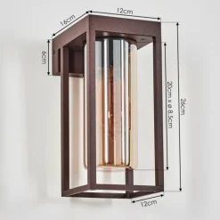 hofstein Lagarelhos Lampe murale d´extérieur Rouille, 1 lumière