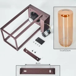 hofstein Lagarelhos Lampe murale d´extérieur Rouille, 1 lumière