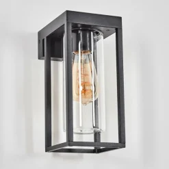 hofstein Lagarelhos Luminaire extérieur, Lampe murale d´extérieur Noir, 1 lumière