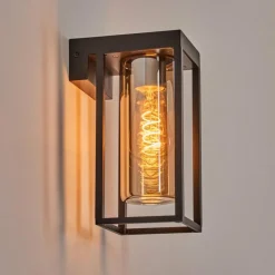 hofstein Lagarelhos Luminaire extérieur, Lampe murale d´extérieur Noir, 1 lumière