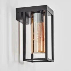 hofstein Lagarelhos Luminaire extérieur, Lampe murale d´extérieur Noir, 1 lumière