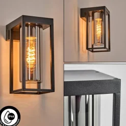 hofstein Lagarelhos Luminaire extérieur, Lampe murale d´extérieur Noir, 1 lumière