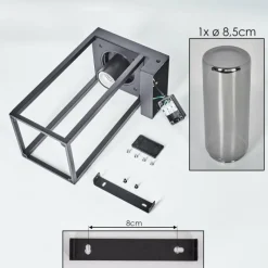 hofstein Lagarelhos Luminaire extérieur, Lampe murale d´extérieur Noir, 1 lumière