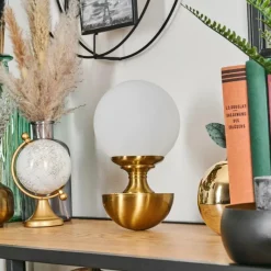 hofstein Lakolk Lampe à poser LED Laiton, 1 lumière