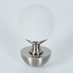 hofstein Lakolk Lampe à poser LED Nickel mat, 1 lumière