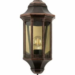 Luminaires LCD Lalling Applique murale Cuivre, Noir, 1 lumière