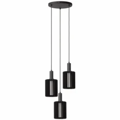 Luminaires Lucide LAMBRES Suspension Noir, 3 lumières* Suspensions