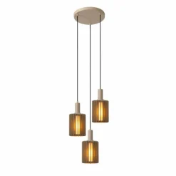 Luminaires Lucide LAMBRES Suspension Sable, 3 lumières* Suspensions