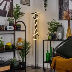 hofstein Lampadaire Alvarim LED Noir, 1 lumière