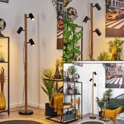 Luminaires Scandinaves-hofstein Lampadaire Arbrentin Écru, Noir, 3 lumières