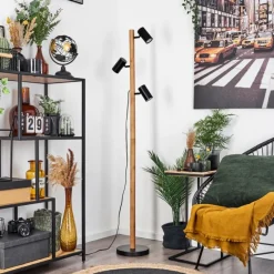 Luminaires Scandinaves-hofstein Lampadaire Arbrentin Écru, Noir, 3 lumières